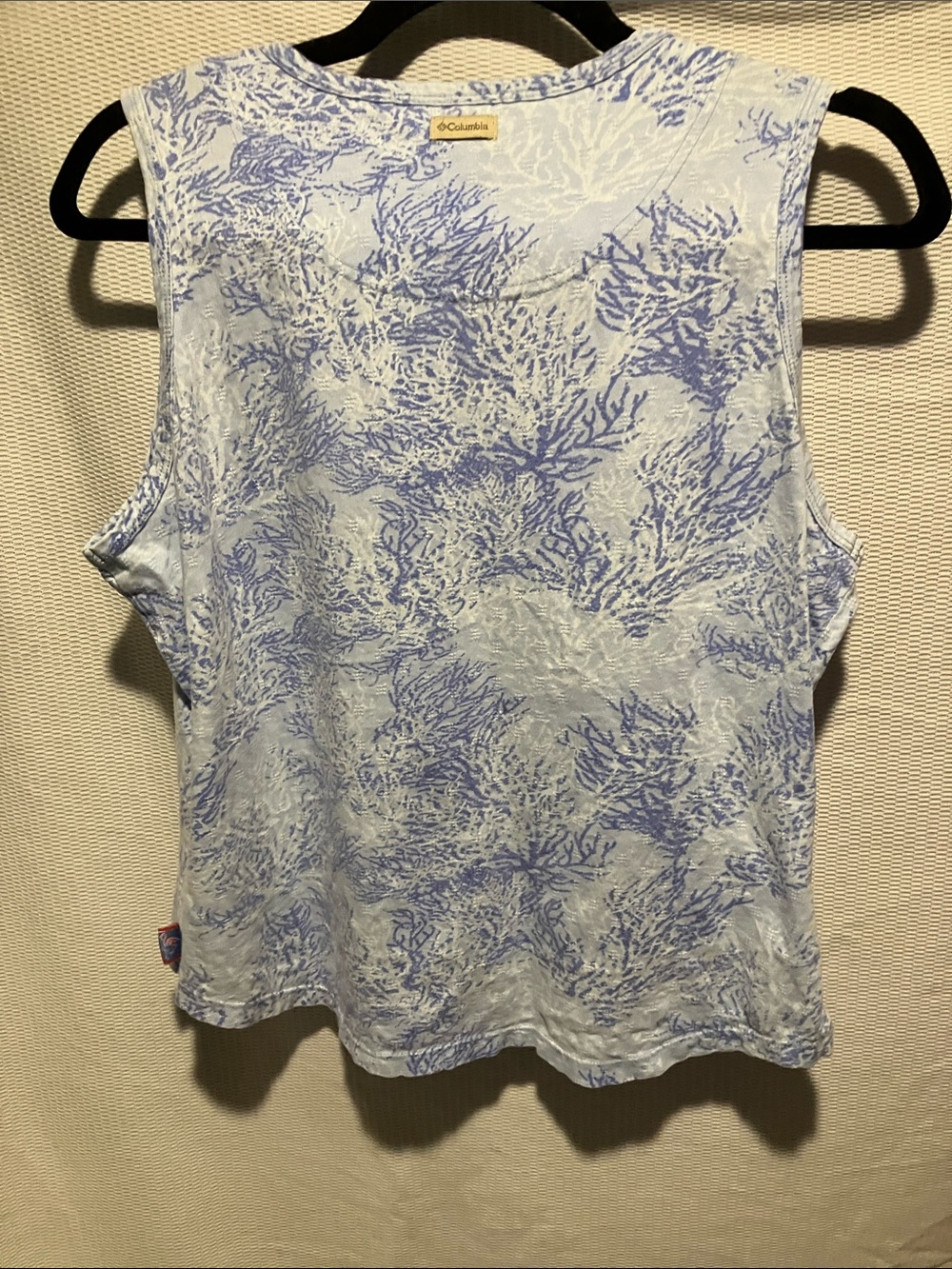 Columbia Light Blue & Periwinkle Coral-Print Tank - Picture 5 of 10
